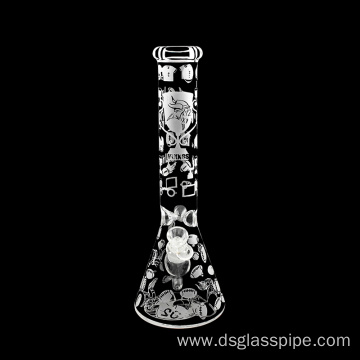 New Design 15 Inch Beaker Hookah Shisha Dry Herb Smoking Glass Water Pipe with Clear Bowl& Dow